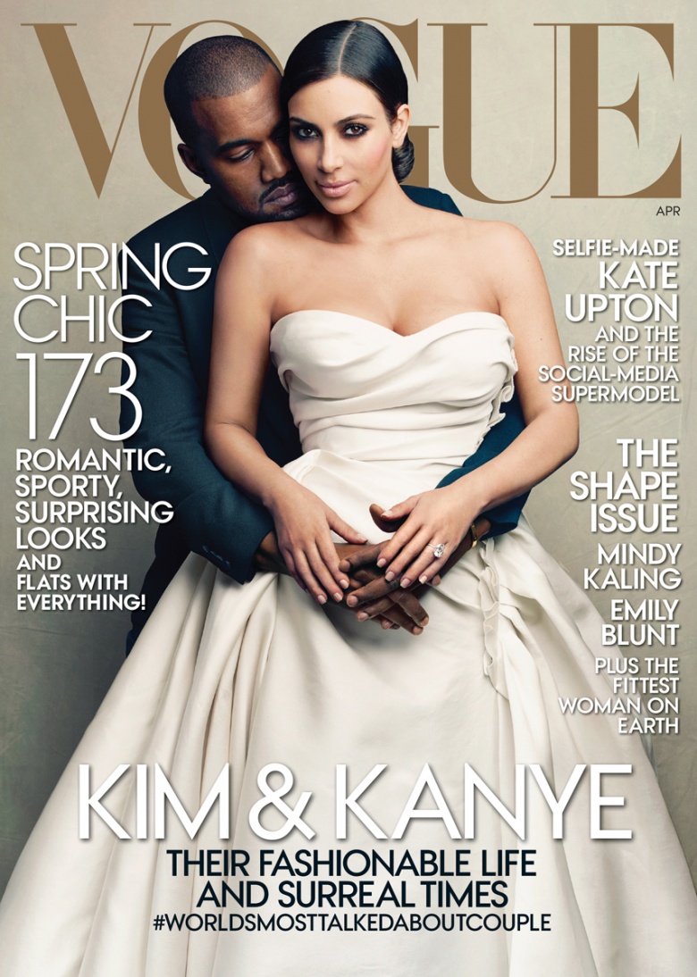 kim kanye vogue