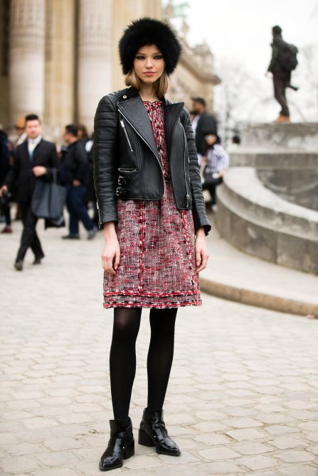 PARIS, FRANCE - MARCH 10: Model Sasha Luss exits the Chanel show at Grand Palais on Day 8 of Paris Fashion Week FW15 on March 10, 2015 in Paris, France. (Photo by Melodie Jeng/Getty Images)