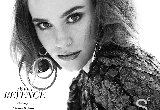 "Revenge" Star Christa B. Allen Models Holiday Hairstyles, Spills Secret Great Brows