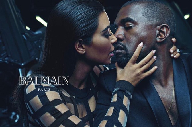 Kim-Kardashian-Kanye-West-Balmain-ad