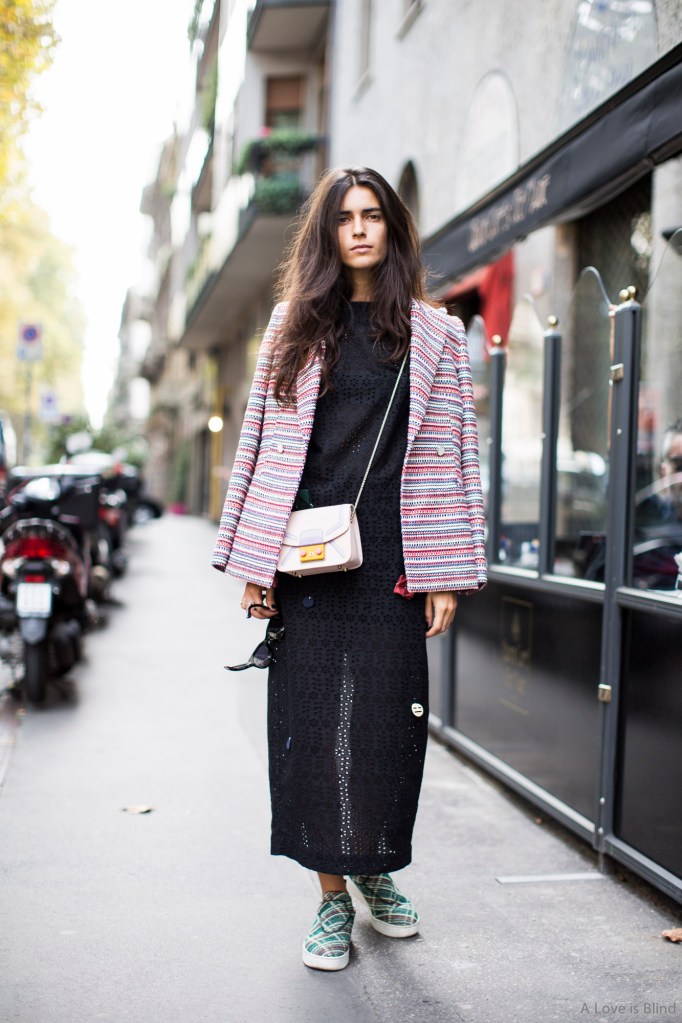Milan Fashionweek SS2015 day 5 outside Dolce & Gabbana, chiara totire