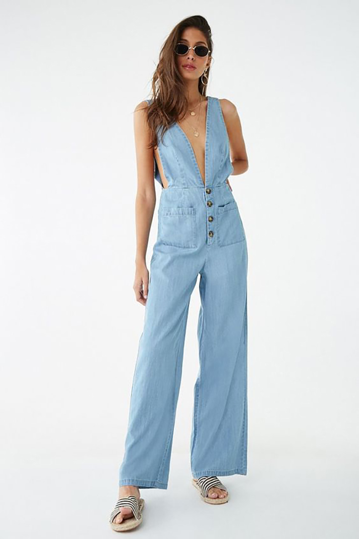 STYLECASTER | Denim Jumpsuits Are a Delightful Addition to Any Summer Wardrobe