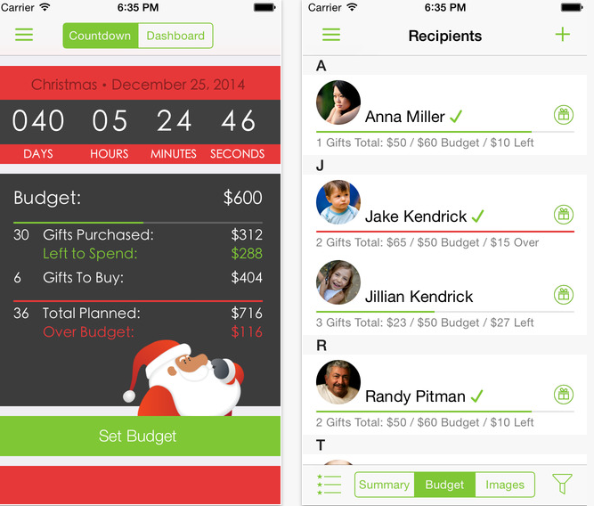 santa's bag shopping app