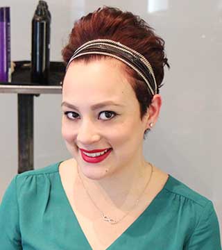 Holiday Hair: How Fake French Twist on Short Hair