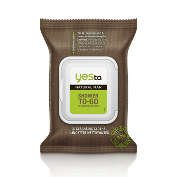 Review: Yes To Natural Man Shower To-Go Cleansing Cloths
