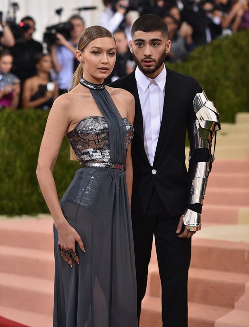 Zayn and Gigi at the Met Gala.