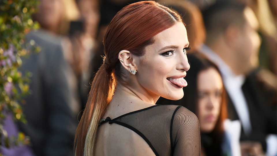 bella thorne dyed rainbow hair
