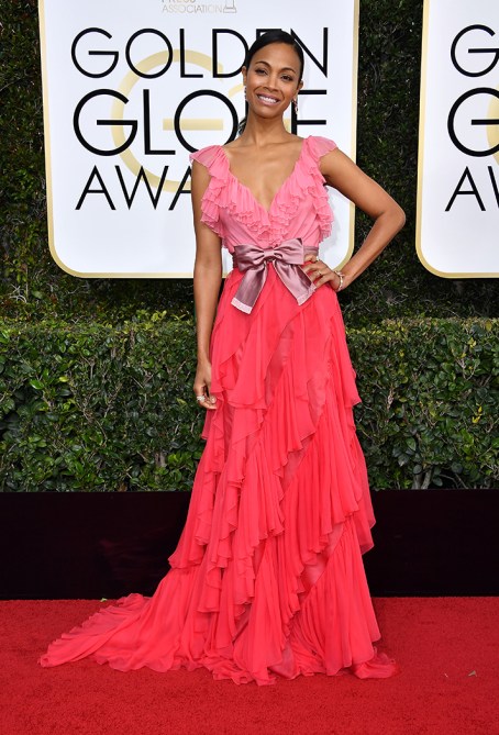 golden globe awards 2017 zoe saldana