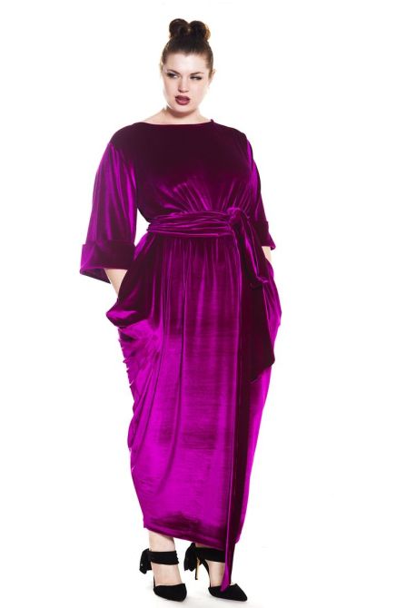 STYLECASTER | Plus-Size Winter Maxi Dress to Shop