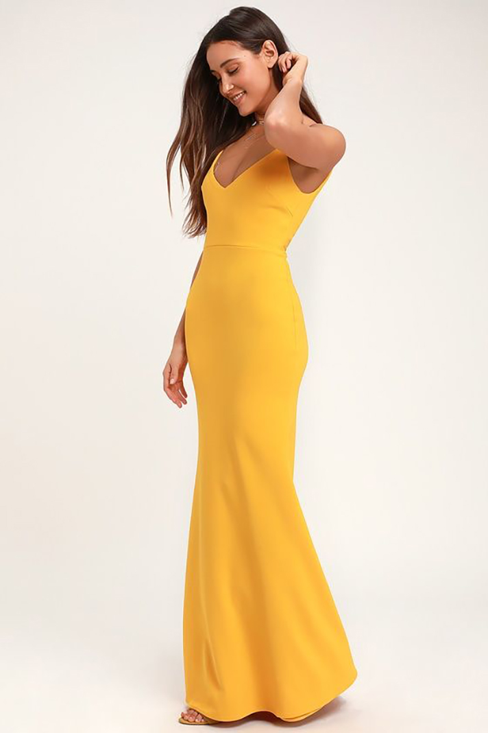 STYLECASTER | Yellow Bridesmaid Dresses Are Statement-Making Without Looking Over-the-Top