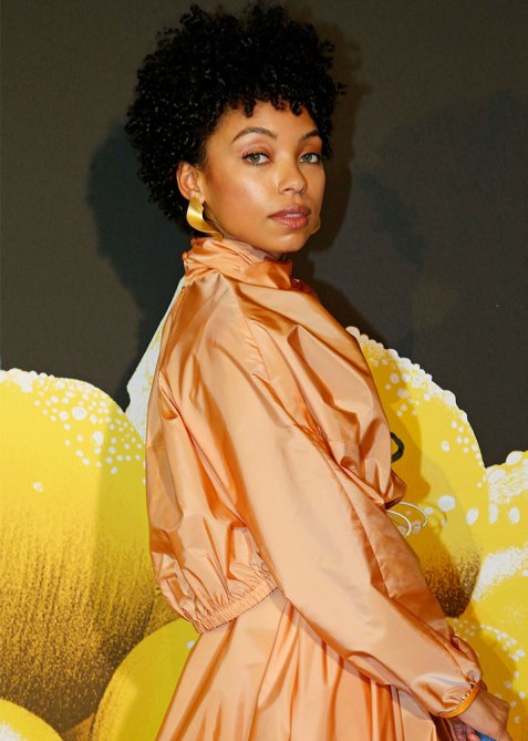 Logan Browning haircut. 