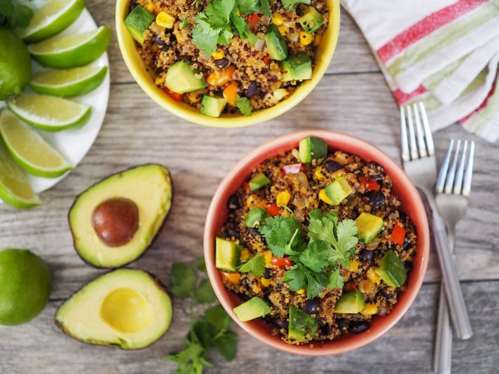 STYLECASTER | Easy Grain Bowls That Are Great for Meal Prep | Quinoa Mexican Black Bean Bowls