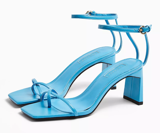 Nature Spring Blue Block Heels