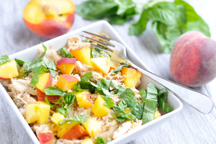 STYLECASTER | 17 Healthy Slow-Cooker Recipes to Add to Your Summer Arsenal | Peach Chicken