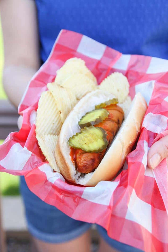 STYLECASTER | 17 High-Protein Summer Dinners With 5 Ingredients or Less | Grilled Hot Chicken Sausages