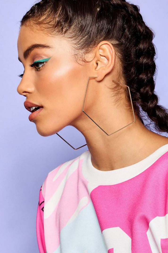 STYLECASTER | Hoop Earrings So Truly Massive You Could Probably Fit Your Head Through Them