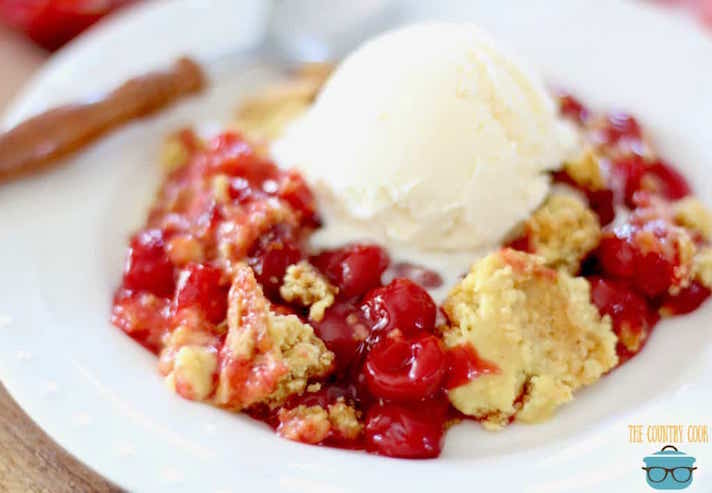 STYLECASTER | 17 Summer Dump Cakes That Literally Couldn't Be Easier | Cherry Dump Cake