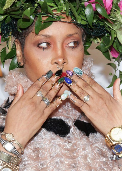 Erykah Badu nails