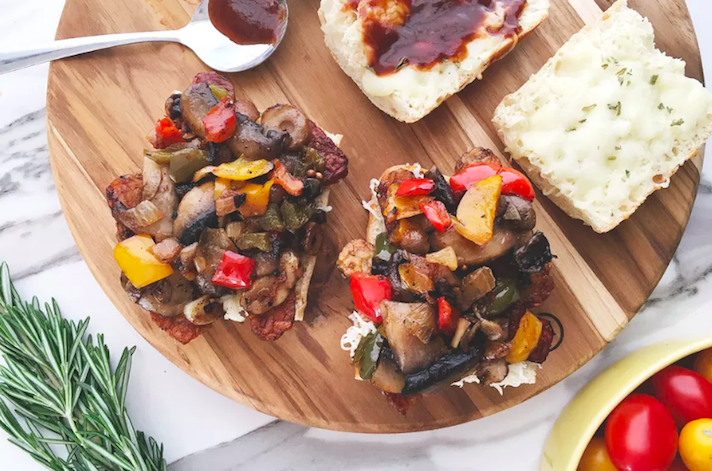 STYLECASTER | 19 High-Protein Veggie Sandwiches That Are Sure To Satisfy | Tempeh Philly Cheese "Steaks"