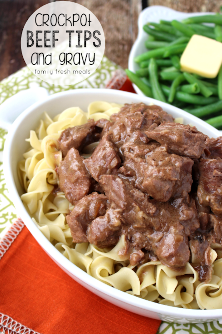 STYLECASTER | 17 Slow-Cooker Beef Recipes That Anyone Can Make | Beef Tips and Gravy