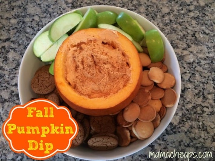 STYLECASTER | 17 Halloween Dips You Can Serve In A Pumpkin | Fall Pumpkin Dip