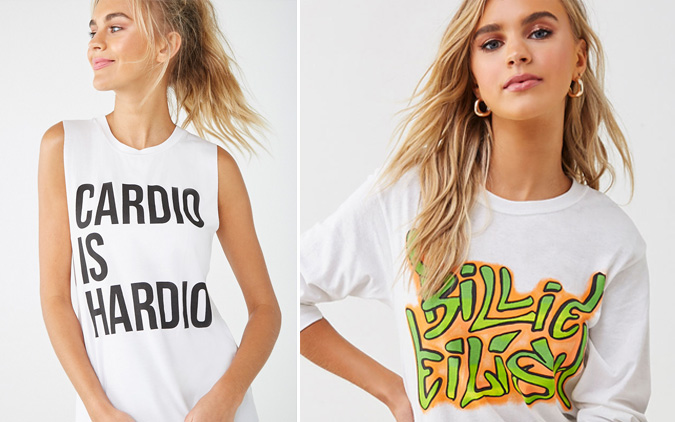 forever 21 graphic tees for women