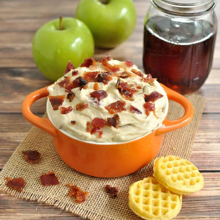 STYLECASTER | 17 Halloween Dips You Can Serve In A Pumpkin | Maple Bacon Dip