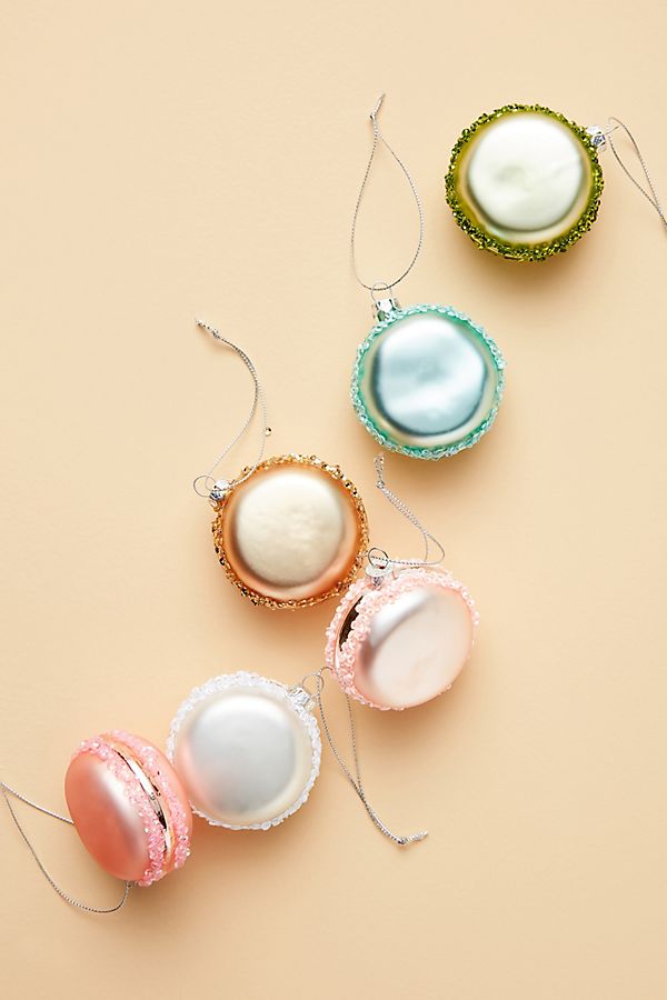 STYLECASTER | Christmas tree decorations | macaron ornaments