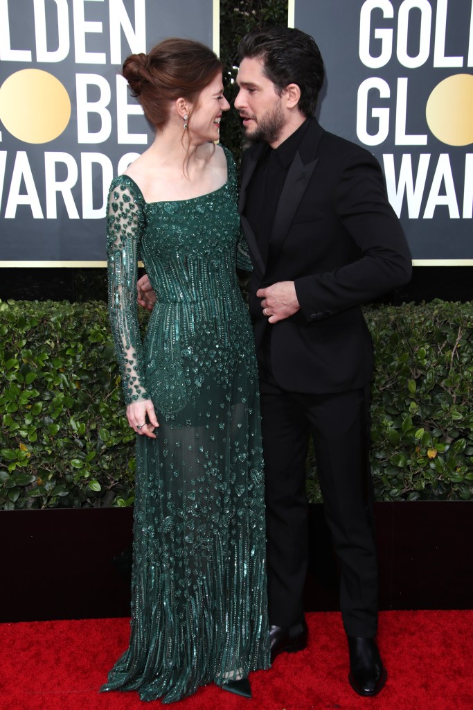 Kit Harington, Rose Leslie, 2020 Golden Globes