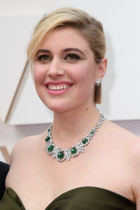 greta gerwig oscars 2020 necklace
