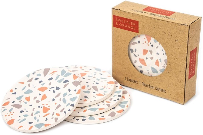 STYLECASTER | home office decor trends terrazzo