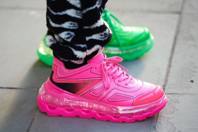 STYLECASTER | Summer 2020 Sneaker Trends | neon sneakers