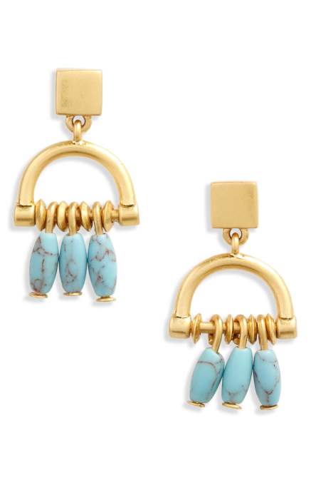 STYLECASTER | Nordstrom Sale Jewelry | drop stud earrings