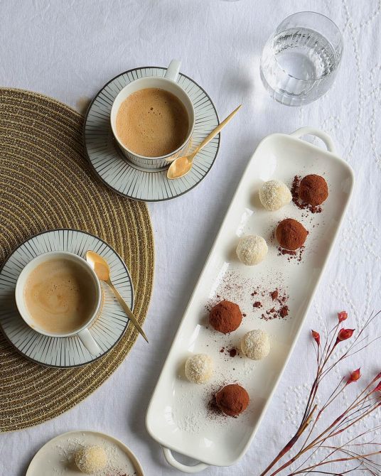 STYLECASTER | Zara Home Recipes | triple chocolate truffles