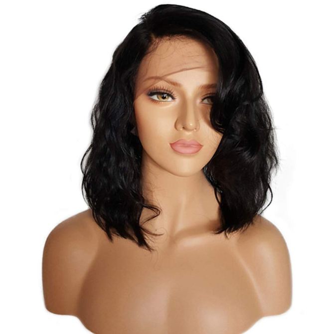 BEEOS Pre-Plucked Brazilian Virgin Lace Front Glueless Wig
