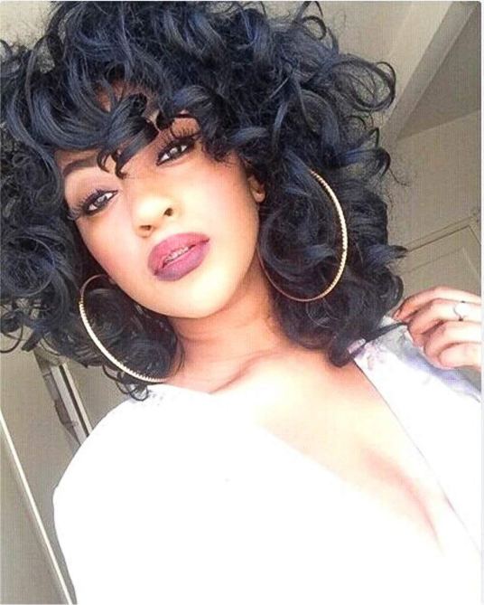 Annivia Short Afro Curly Wig