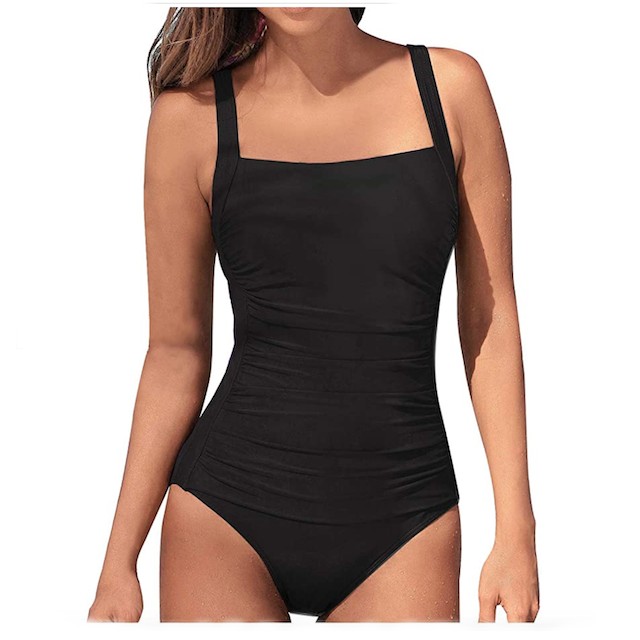 Upopby Women's Vintage One-Piece Swimsuit