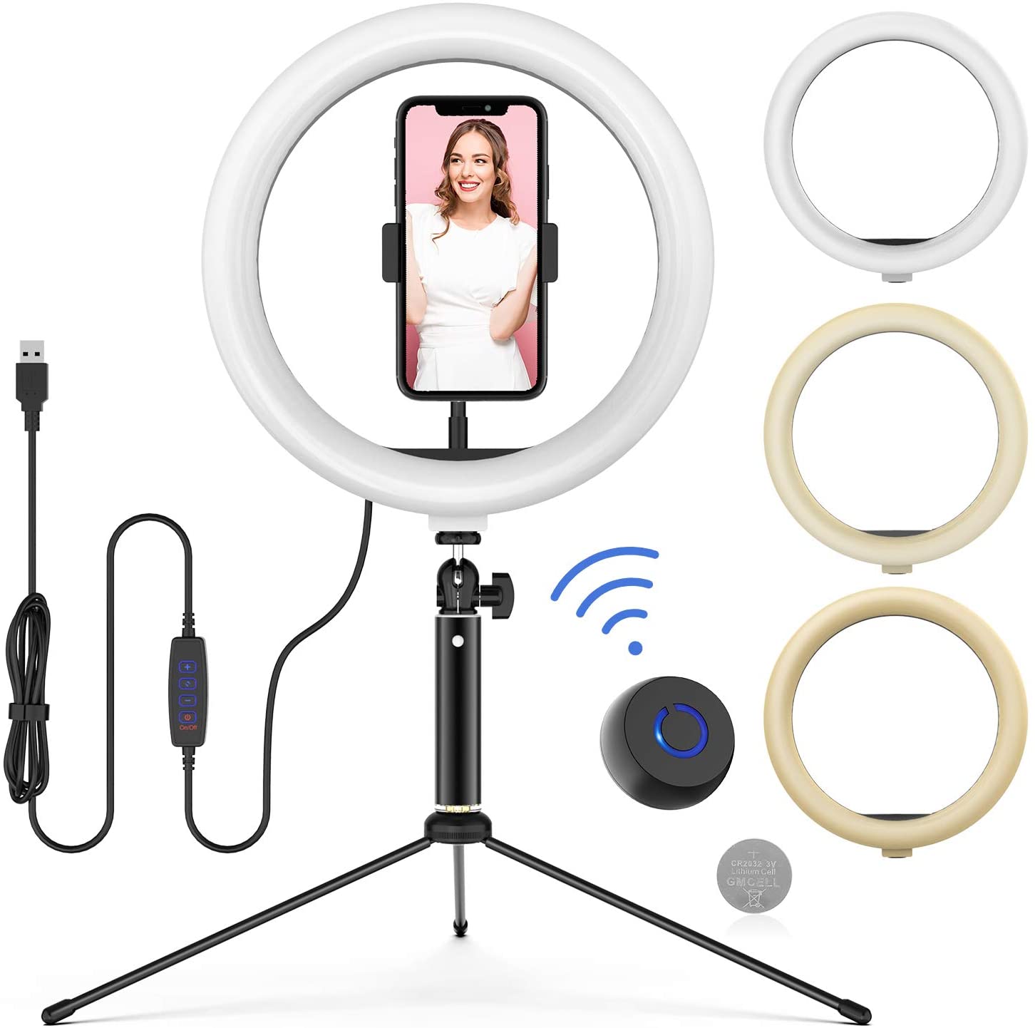 Wonew ring light tripod amazon