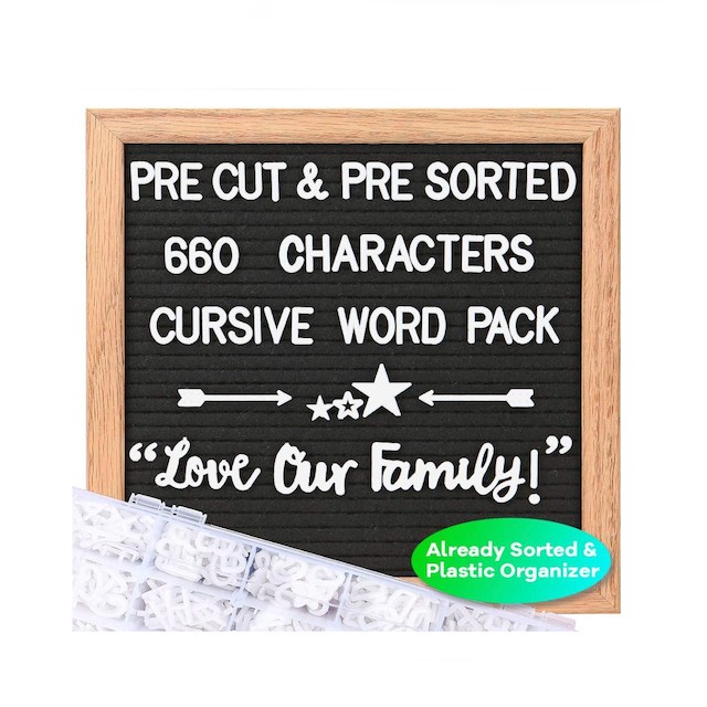 Felt Letter Board with Letters