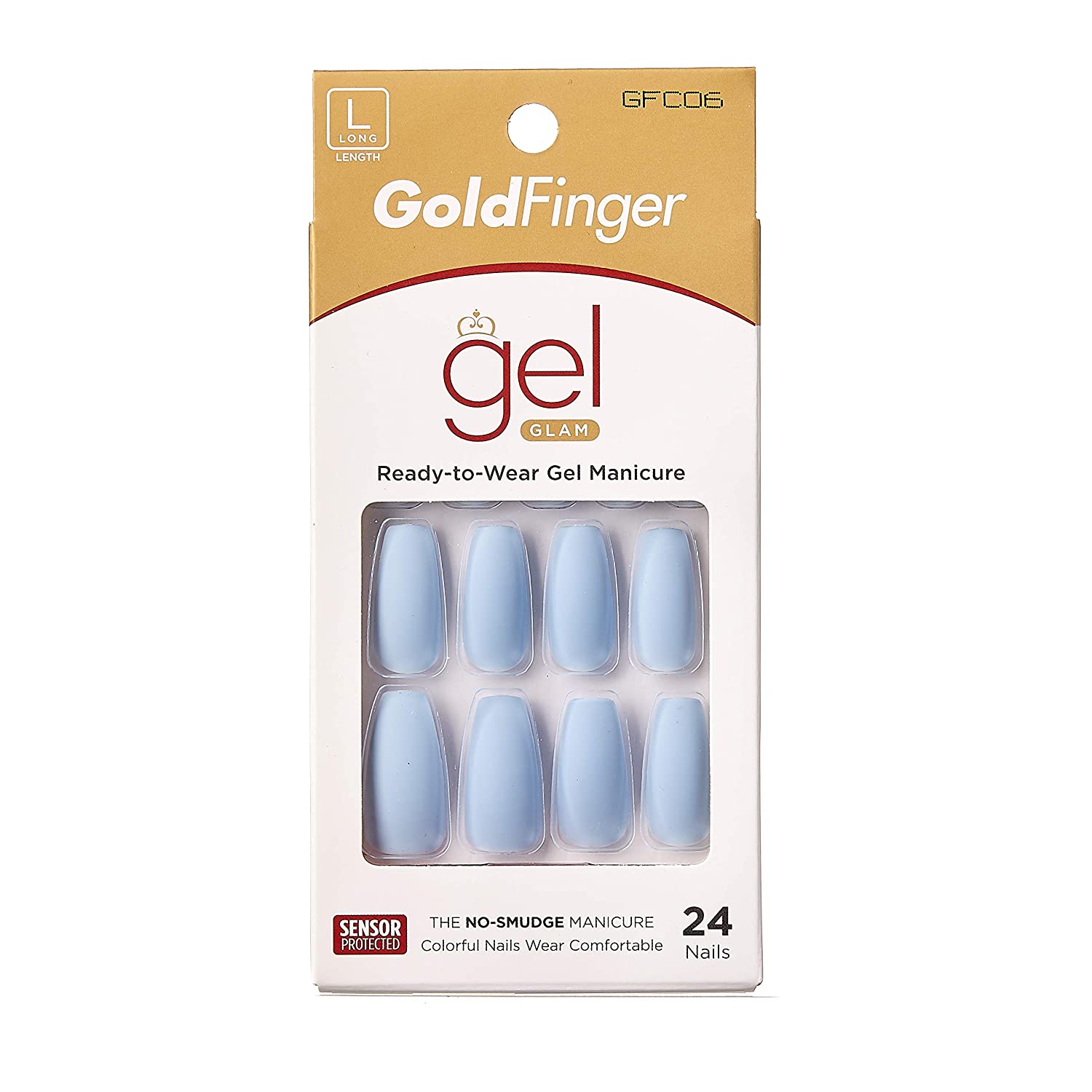 Gold finger false nails amazon