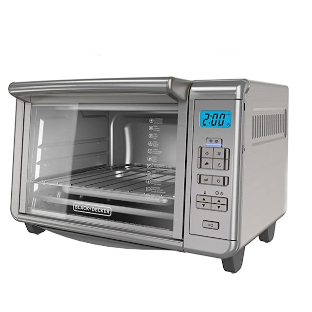 BLACK+DECKER 6-Slice Digital Convection Countertop Toaster Oven