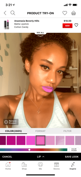 sephora virtual artist