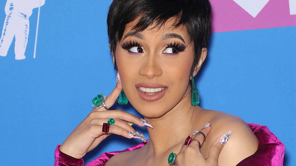 STYLECASTER | Cardi B Beaded Skirt