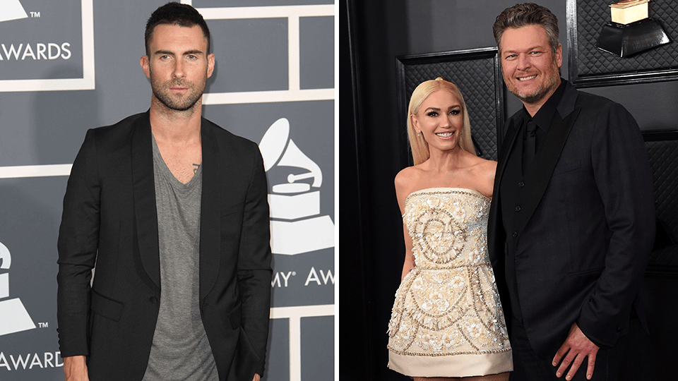 Adam Levine, Gwen Stefani, Blake Shelton