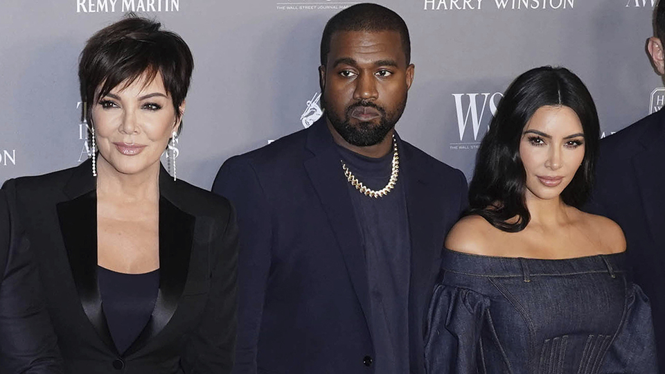 Kris Jenner, Kim Kardashian, Kanye West