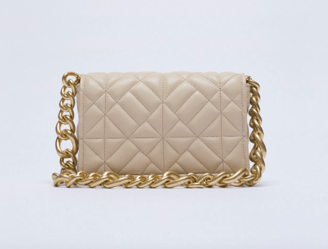 STYLECASTER | Zara Quilted Shoulder Bag