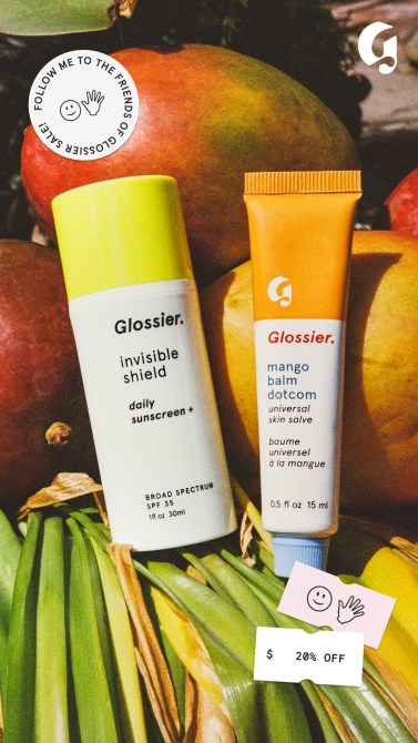 glossier sunscreen sale