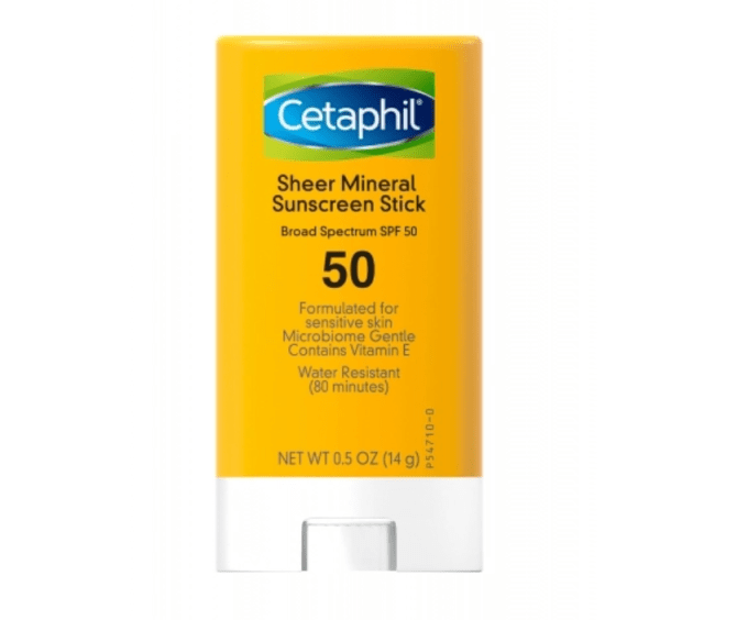 Cetaphil Sheer Mineral Sunscreen Stick Broad Spectrum SPF 50