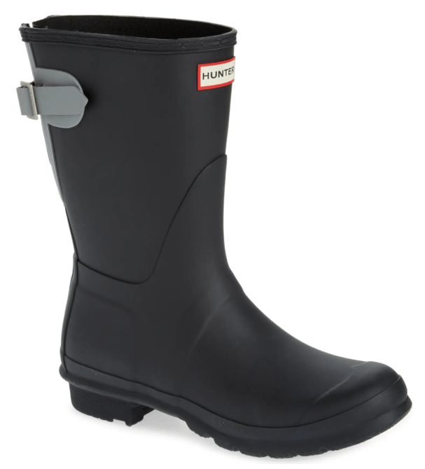 Hunter Original Short Back Adjustable Waterproof Rain Boot