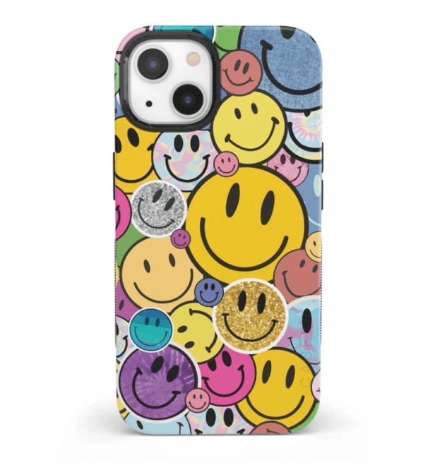 All Smiles Smiley Face Sticker Case